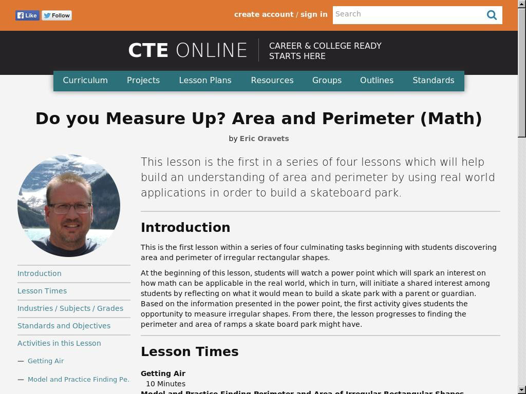 Do you Measure Up? Area and Perimeter