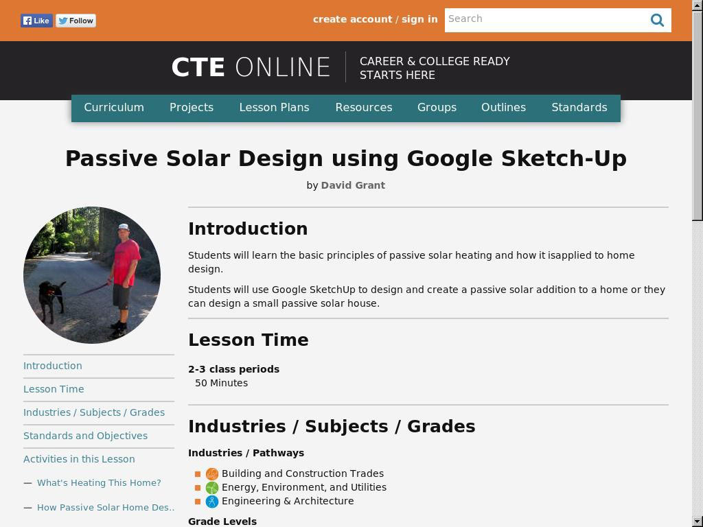 Passive Solar Design using Google Sketch-Up