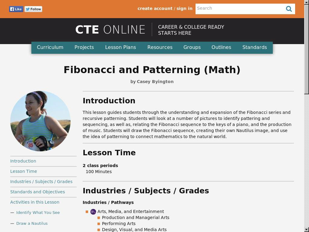 Fibonacci and Patterning (Math)